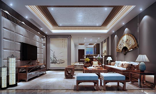 中式风格-客厅