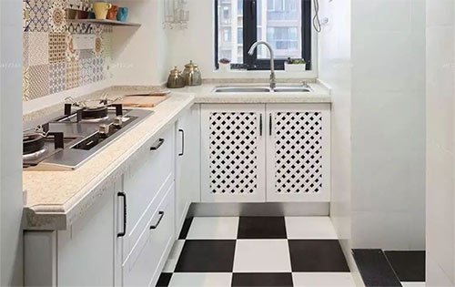 适合小户型厨房的L型橱柜设计，空间再也不浪费